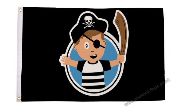 Pirate Child Boy Flag